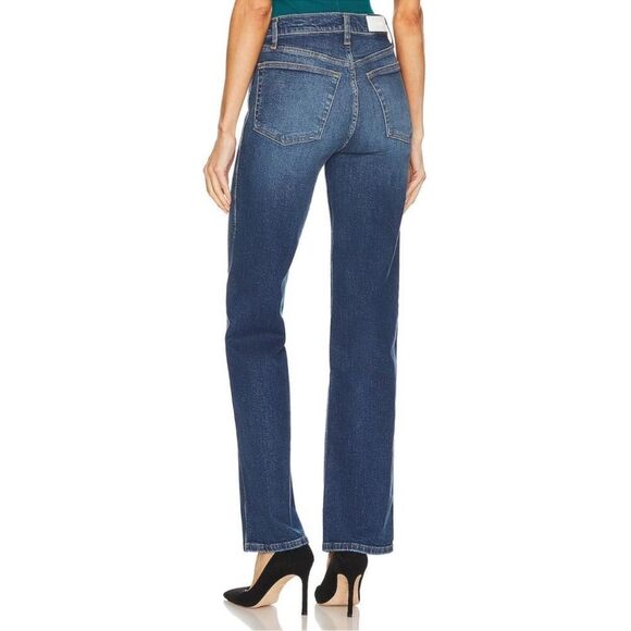 RE/DONE 70s High Rise Jeans Stove Pipe Straight Button Fly NEW Size 27 - Picture 2 of 11
